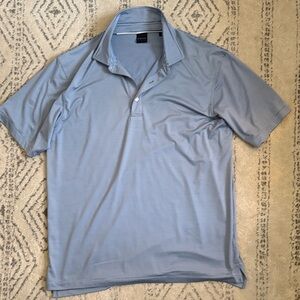 Dunning Helsby Pinstripe Performance XL Striped Polo Shirt